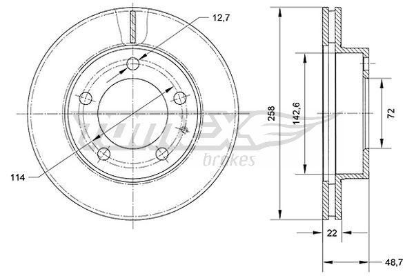 TOMEX Brakes TX 70-70...